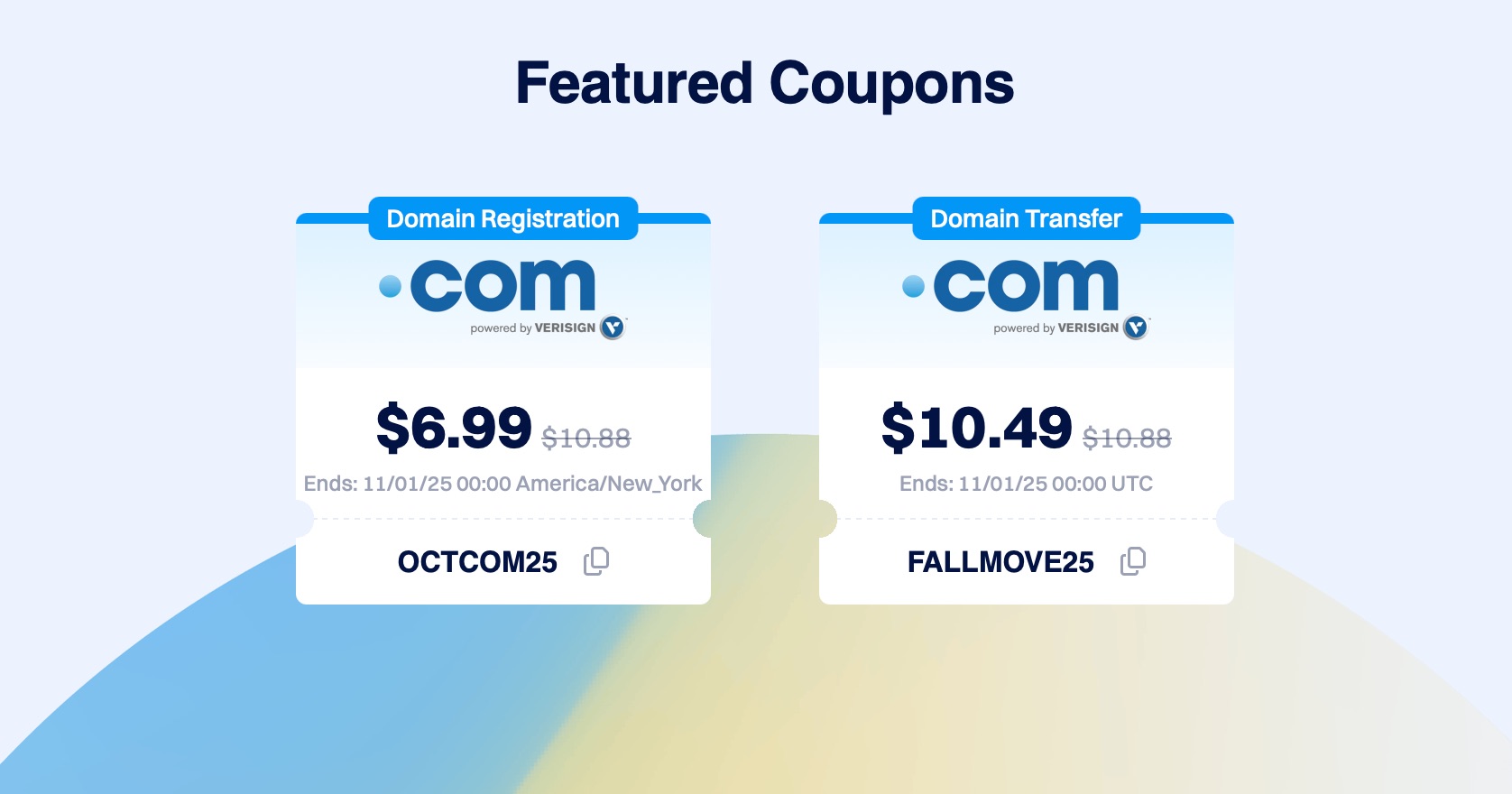 Dynadot "Bùng Nổ" Tháng 10: .COM Chỉ Từ 6.99$ Với Coupon OCTCOM25 - Ưu Đãi Khủng Cho Đăng Ký &amp; Transfer!