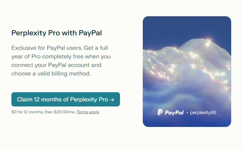 Perplexity Pro MIỄN PHÍ 12 Tháng Cho Người Dùng PayPal - Ưu Đãi "Khủng" $240, Bùng Nổ AI Với Trợ Lý Siêu Thông Minh! 🚀